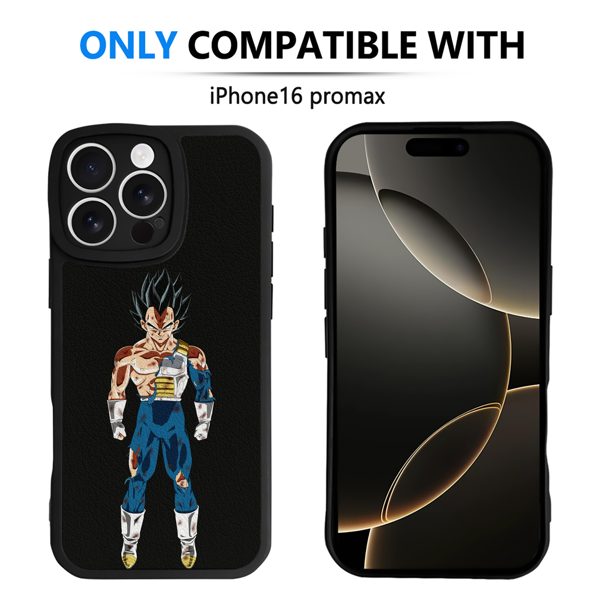 （画像用） ドラゴンボール ベジータ四世（Bejīta Yonsei）DRAGON BALL Vegeta IV 【iPhone 16シリーズ対応】シリコンスマホケース（レザー調） 材質：シリコン